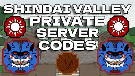 20 Private Server Codes For Shindai Valley Shindo Life YouTube