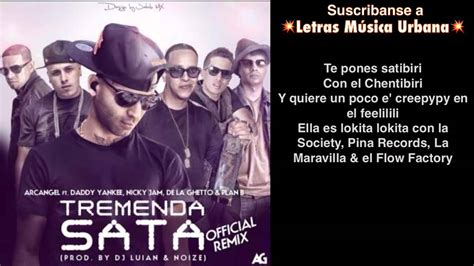 Tremenda Sata Rmx Letra Part Arc Ngel Ft De La Ghetto Daddy