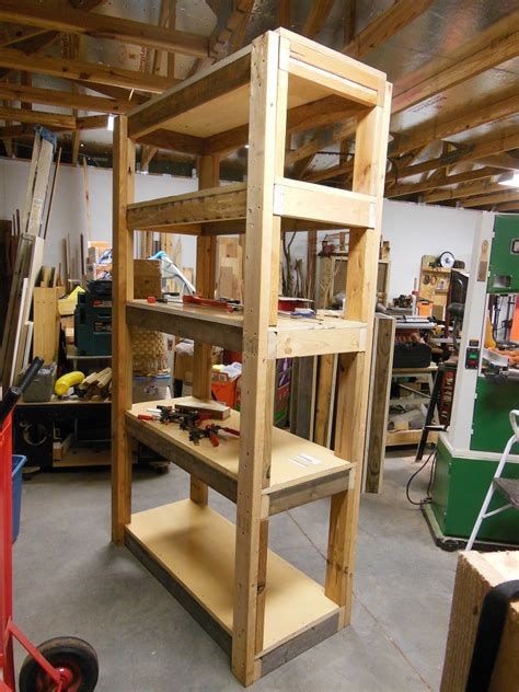 Make Your Own Heavy Duty Shelving Unit Vertical Storage For Your Shop