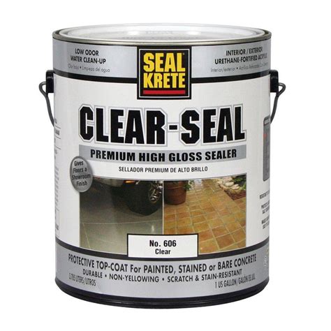 Seal Krete 1 Gal Gloss Clear Seal Protective Interior Exterior