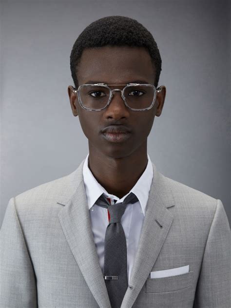 Acetate And Titanium Rectangular Aviator Eyeglasses | Thom Browne