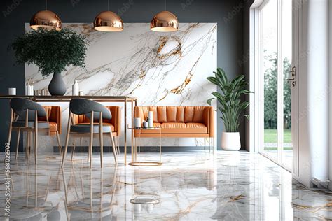 Illustrazione Stock High Resolution Glossy Finish Dynamic Marble