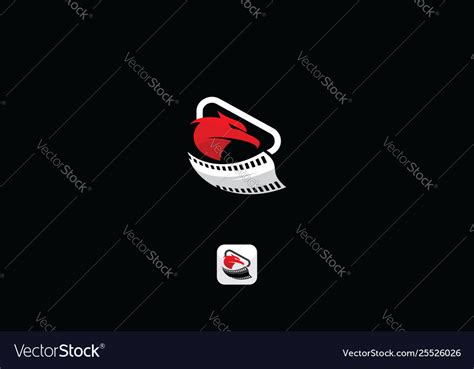 Crow movie logo icon Royalty Free Vector Image