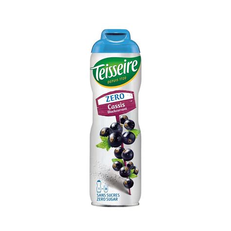 Achat Vente Teisseire Zero Sucre Sirop De Cassis Sans Sucres 60cl