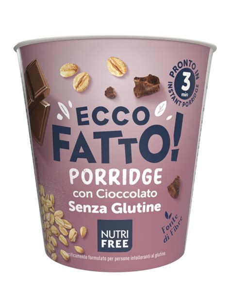 Porridge Al Cioccolato Instant Cup Nutrifree