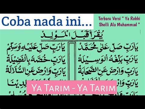 Ya Tarim Ya Tarim Versi Sholawat Dibaiyah Ya Robbi Sholli Ala