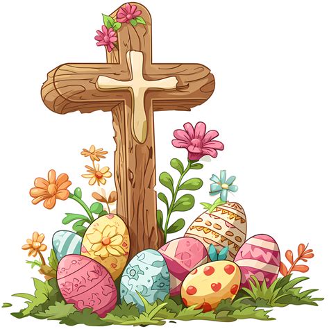 Happy Easter Cross Clip Art