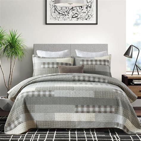 Pangushan Quilt Set King Size 100 Cotton Quilt Bedspread