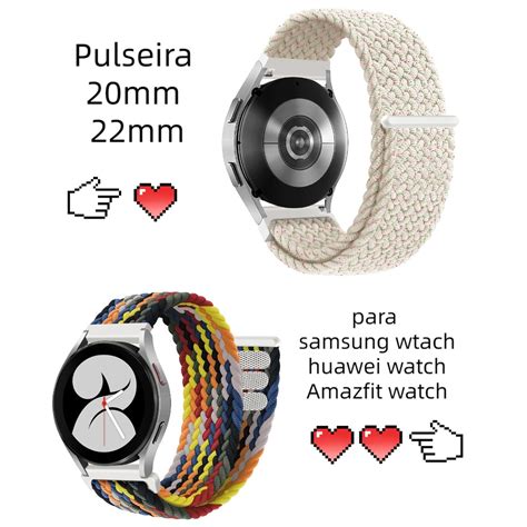 Pulseira Mm Mm Velcro Al A De Nylon Para Rel Gio Gal Xia Samsung