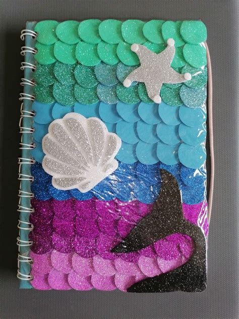 Libreta Sirena Carpetas Decoradas Manualidades Escolares