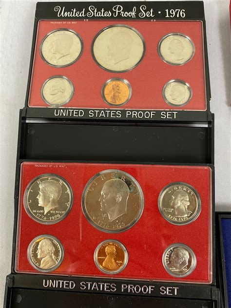 Us Mint 1976 Proof Sets 1972 American Revoluation Bicentennial Coins