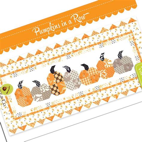 Pumpkins In A Row Table Runner