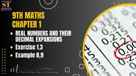 Number Systems Real Numbers And Their Decimal Expansions Examples Of