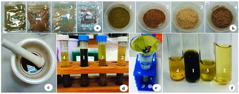 Preparation Of Extract Solution A Plant Material Powders Are