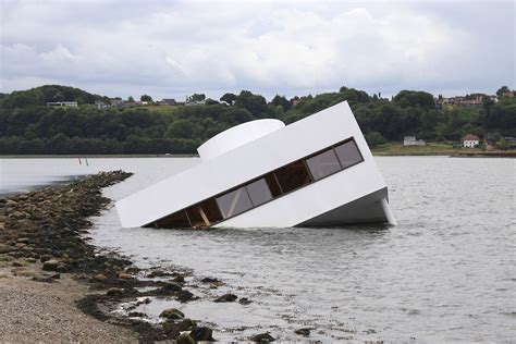 Le Corbusier S Villa Savoye Sunk In Danish Fjord Art Architecture Dezign