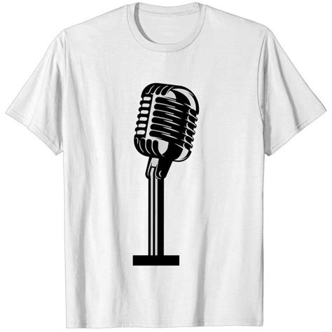 Microphone T Shirt Sold By Christopher Hummel Sku 6927069