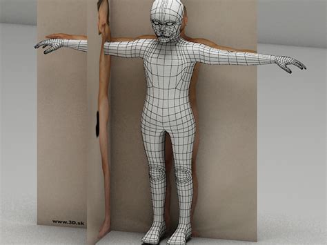 Realistic Human Mesh Animation Ready Fin 3d Model Mashup Michael