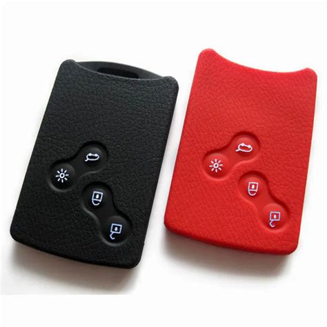 Silicone Key Fob Cover For Renault Logan Car Keyring Megane Koleos