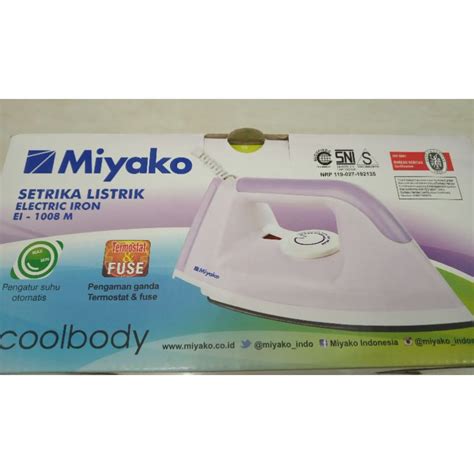 Jual Setrika Miyako El M Shopee Indonesia