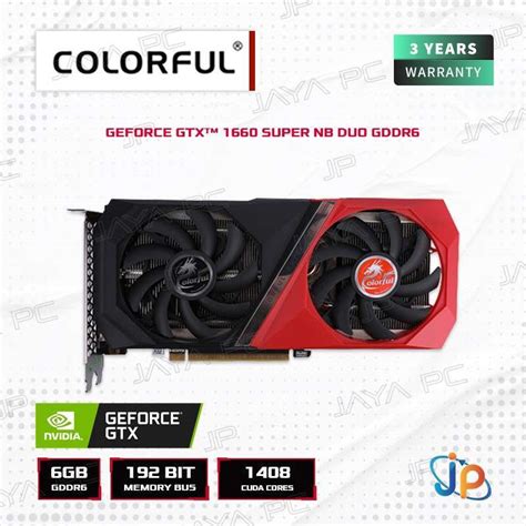 Promo Vga Colorful Geforce Gtx Super Nb Duo G V Gb Gb Gddr