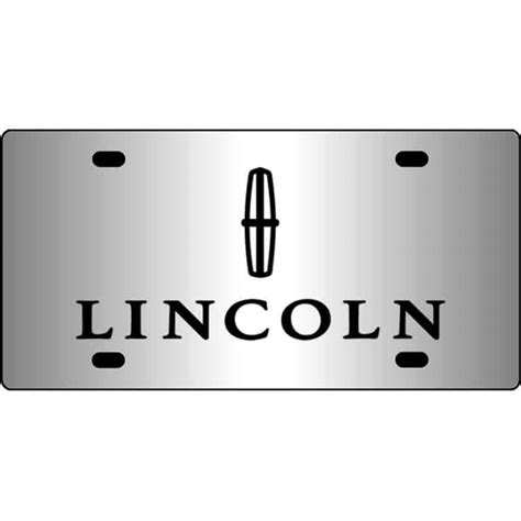 Lincoln Logo Mirror License Plate