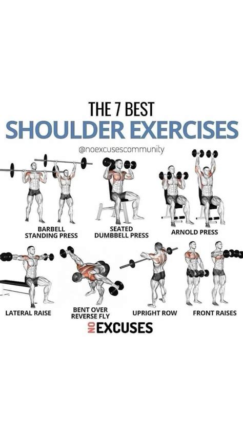 Printable Shoulder Exercise Chart, 40% OFF