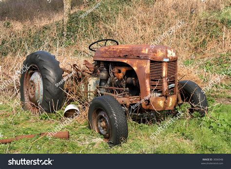 Old Rusty Abandoned Farm Tractor. Stock Photo 3006948 : Shutterstock