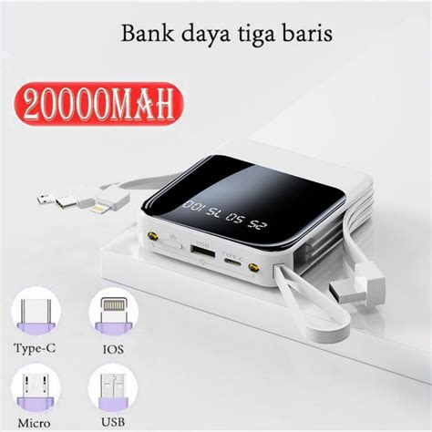 Jual Powerbank Mah Mini With Usb Fast Charging Senter Display