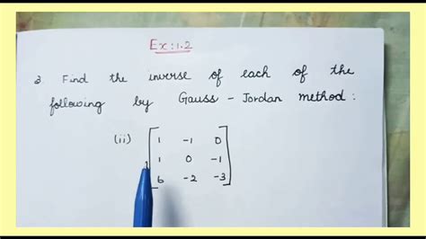 12th Maths New Syllabus Matrices And Determinants Chapter 1 Exercise 1 2 Q No 3 Ii Youtube