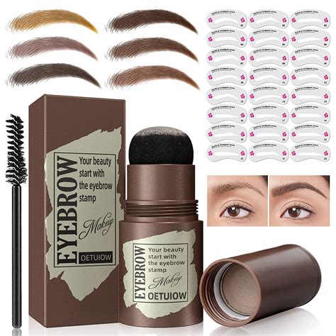 Eyebrow Stamp And Eyebrow Stencil Kit One Step Eyebrow Makeup Brow Stamp Shaping