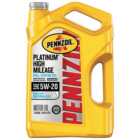 Buy Pennzoil Platinum Full Synthetic High Mileage W Motor Oil