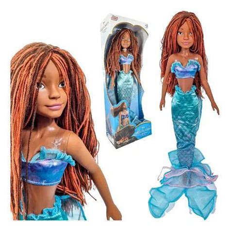 Boneca Pequena Sereia O Filme Ariel Articulada Disney 55 Cm Baby