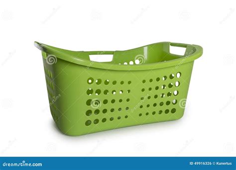 Green Laundry Basket Stock Photo Image Of Jeans Housework 49916326