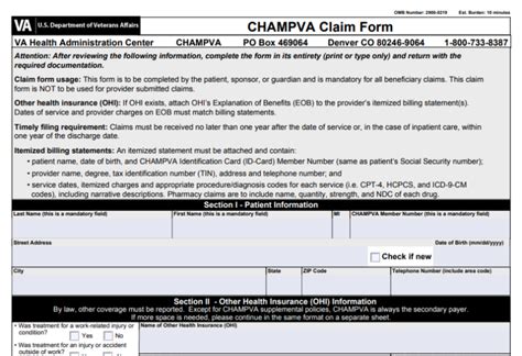 Champva Mental Health Authorization Form Authorizationform Net