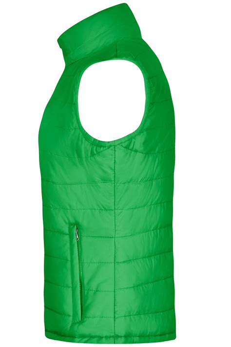 Ladies Ladies Padded Vest Green Daiber