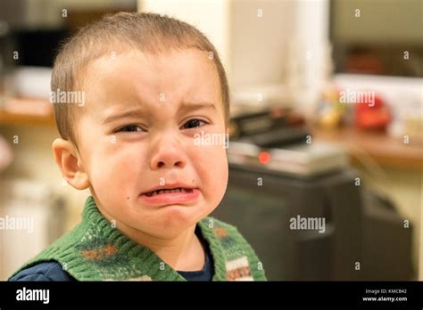 Baby Boy Crying Stock Photo Alamy
