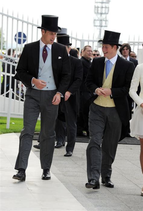 William and Harry donned top hats and tails during Derby Day in June ...