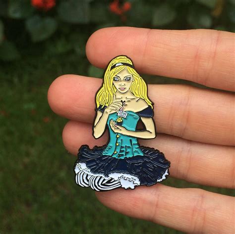 Alice In Wonderland Enamel Pin Collectable Lapel Pin Collector Etsy