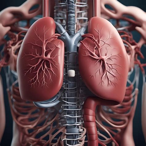 Rganos Internos Humanos Ilustraci N En D De Los Pulmones Y El Sistema