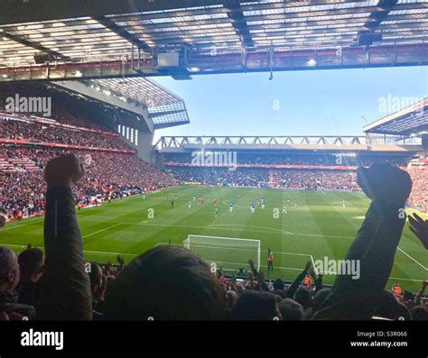 Anfield Kop Liverpool football club Stock Photo - Alamy