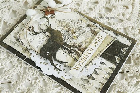 Kartka Na Bo E Narodzenie Scrapbooking Vairatka Handmade Art Madam Pl