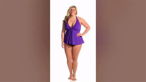 Gottex Plus Size Lattice Fly Away Halter Tankini Top