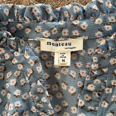 Monteau Tops Floral Blue Sleeveless Crop Top Poshmark