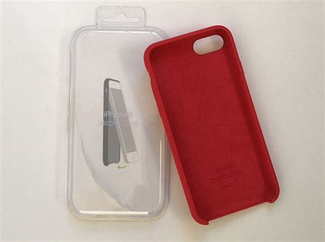 Genuine Apple Iphone 8 Silicone Case Red Fits Iphone 7 Iphone Se 2020 2022 Ebay