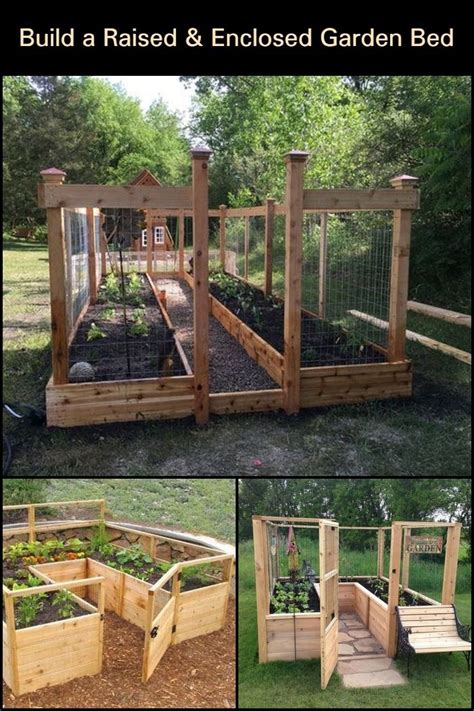 A Diy Raised And Enclosed Garden Bed In Effortless Steps Garden