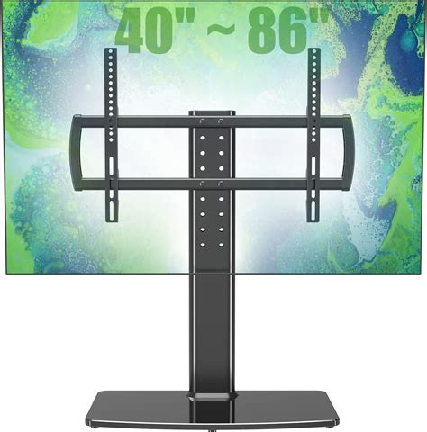 Universal Tv Standbase Tabletop Tv Stand With Wall Mount For 40 To 86