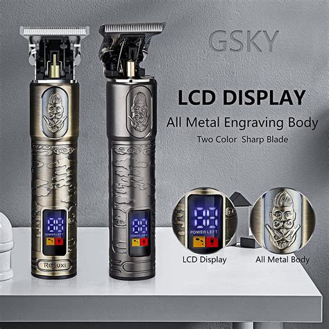 Gsky New Professional Men S Hair Clippers Zero Gapped Trimmers Pro