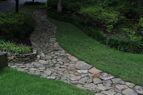 Attractive Drainage Swale Sloped Garden Backyard Drainage Yard