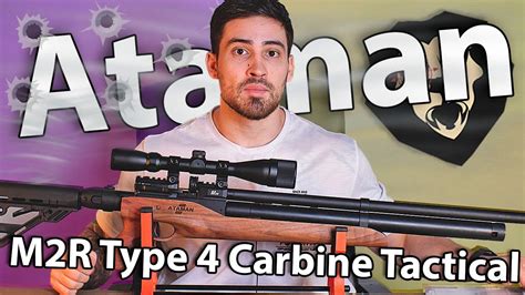 PCP Ataman M2R Type 4 Carbine Tactical 615C RB 5 5 мм видео обзор