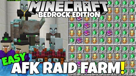 Minecraft Bedrock Easy Afk Raid Farm Upgraded V7 Pillager Outpost